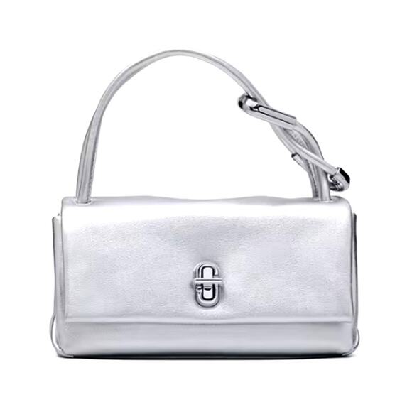 Marc Jacobs Silver The Metallic Mini Dual Bag - Picture 1 of 13